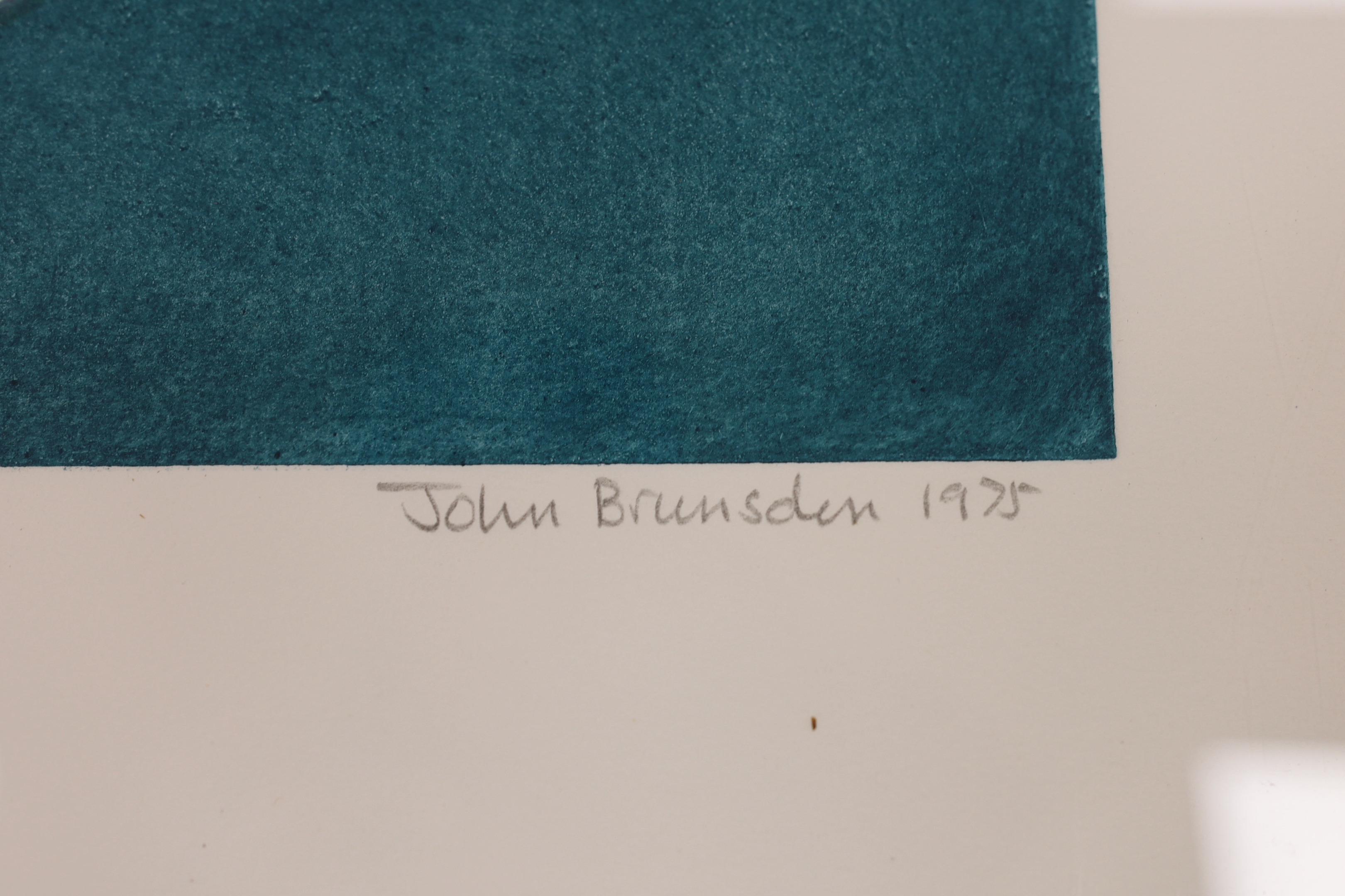 John Brunsden (1933-2014) two colour etchings, comprising Off Chesil Beach and Severn Valley, limited edition 60/150 and 68/100, each signed in pencil, one with blindstamp, largest 80 x 60cm